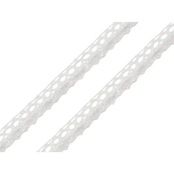 Krajka Bavlněná krajka paličkovaná šíře 12 mm