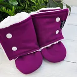 Kulišárny Capáčky barefoot s beránkem MAGENTA VELIKOST: 4 délka stélky: 14cm