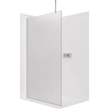 Cerano Sprchová zástěna Walk-in Onyx Top Cube L/P, 8 mm, hranatá vzpěra, chrom, mléčné sklo, 90x200 cm, CER-8050BD7073