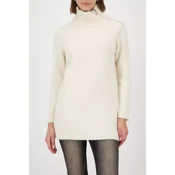 Dámský svetr MONARI CIAO BELLA dámský svetr béžový pletený s prodlouženým střihem