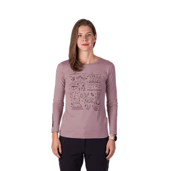 Dámské tričko Northfinder Dámské tričko z organické bavlny RIYA, růžová, XS