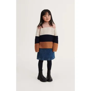 Dívčí svetr Dětský vlněný svetr Liewood LW17942 oranžová 24X, vel. 86