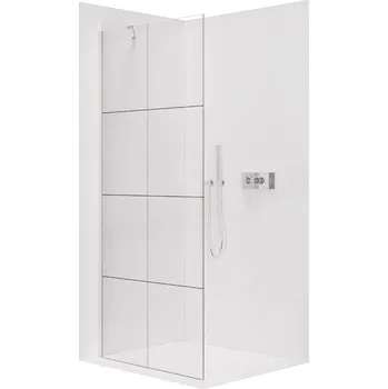 Cerano Sprchová zástěna Walk-in Onyx Y L/P, 8 mm, chrom, industriální sklo, 130x200 cm, CER-8050BD1396