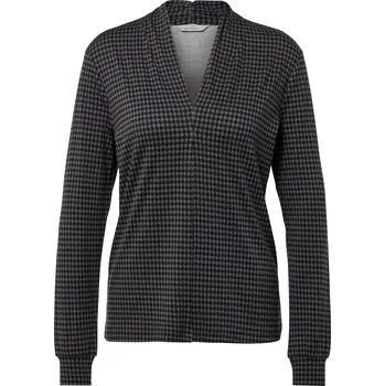 Dámské tričko 716719 - Tchibo - Halenkové triko s výstřihem do V - pro ženy - vel. L 44/46 - barva: černá