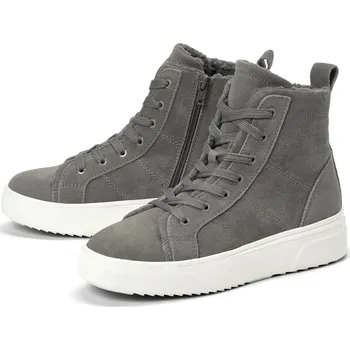 Dámská obuv 716906 - Tchibo - Semišové kotníkové tenisky s podšívkou - pro ženy - vel. 41 - barva: šedá