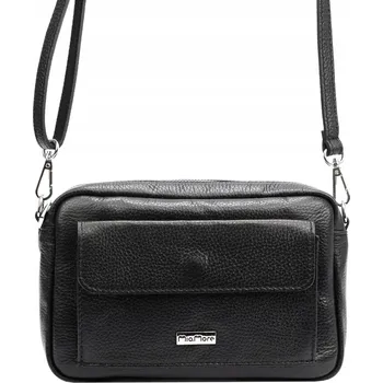 Kabelka MiaMore kabelka z pravé kůže černá