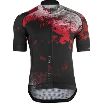 Pánské tričko Pánský Cyklistický dres R2 ATD001C velikost M black, red, white