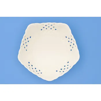 Sada nádobí Mísa pětihranná prolamovaná 19cm BÍLÁ Český porcelán Dubí