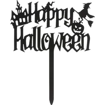 Jedlá dekorace na dort Zápich happy halloween - Dekora