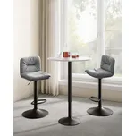 Barové židle šedé | 2 kusy