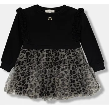 Dívčí šaty Dívčí šaty Twinset 252GB2130 černá 99X, vel. 104