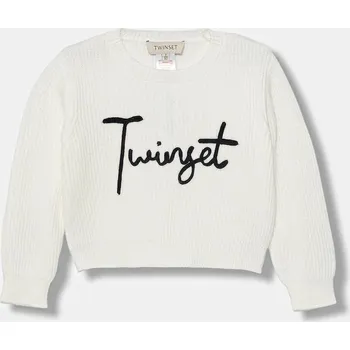Dívčí svetr Dětský svetr Twinset 252GB3040 bílá 00X, vel. 104