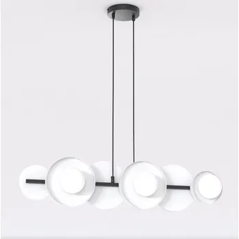 Emibig MODEL 6 BL WHITE Závěsná/stropní lampa Černá G9 8W MAX LED Bílá