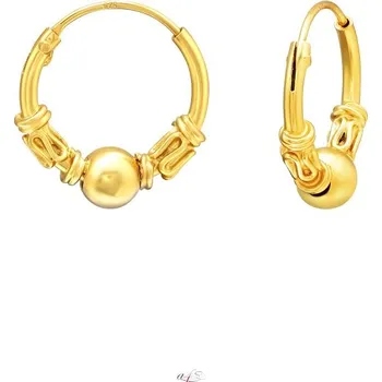 Náušnice Bali náušnice zlaté