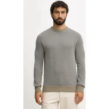 Pánský svetr Bavlněný svetr Barbour WELLS pánský, černá barva, MKN1665 01A, vel. XXL