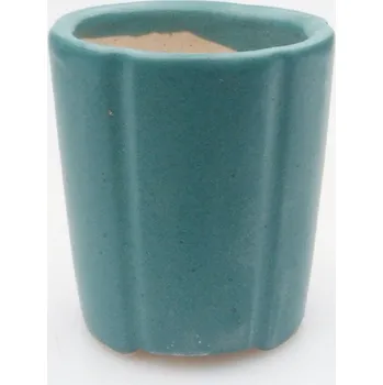 Květináč Keramická bonsai miska 4 x 4 x 4,5 cm modrá 160847