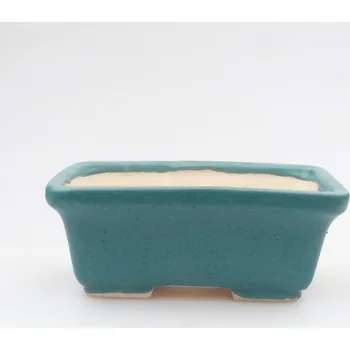 Květináč Keramická bonsai miska 6,5 x 4 x 2,5 cm modrá 160845