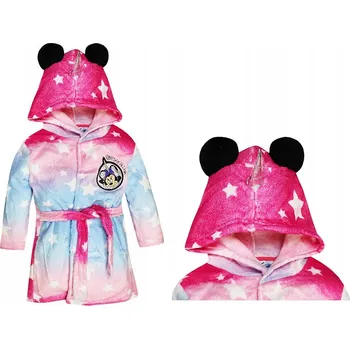 Dámské noční prádlo Minnie Mouse ŽUPAN PRO DĚTI S KAPUCÍ VELIKOST 104