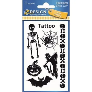 Odstranitelné tetování Smyvatelné tetování Avery-Zweckform 21 ks voděodolné pro děti