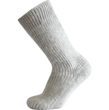 Dámské ponožky KNITVA Teplé ponožky pro relaxaci LENA šedá světlá 37