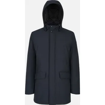 Pánská péřová bunda GEOX ANDALO G014894 TMAVĚ MODRÁ 52