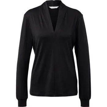 Pánské tričko 716726 - Tchibo - Halenkové triko s výstřihem do V - pro ženy - vel. XXL 52/54 - barva: černá