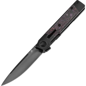 kapesní nůž Kansept Kitpu Mirror DLC CPM20CV, Blackwash Ti, Purple Haze Fatcarbon