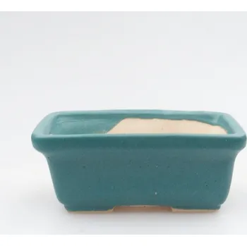 Květináč Keramická bonsai miska 6,5 x 4 x 2,5 cm modrá 160846