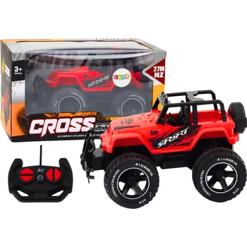 RC model auta LEAN Toys Dálkově ovládané terénní auto RC 1:18 Red