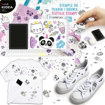 Dětské razítko SADA RAZÍTEK NA ZDOBENÍ LÁTEK A OBUVI KIDEA