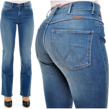 Dámské džíny WRANGLER džíny bootcut modré TINA _ W28 L32