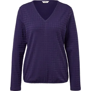 Pánské tričko 716782 - Tchibo - Strukturované triko s dlouhým rukávem - pro ženy - vel. L 44/46 - barva: fialová