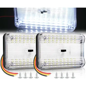 Osvětlení interiéru vozidel OSVĚTLENÍ INTERIÉRU KABINY LED Světlo 36 LED 12V 2X SADA OSVĚTLENÍ