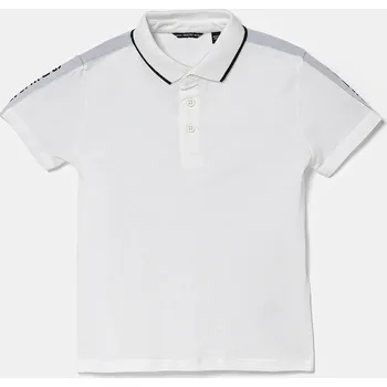 Chlapecké tričko Dětská bavlněná polokošile Guess L4GP03.KAPY0.9BYA bílá 00X, vel. 125-135