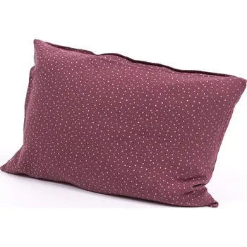 Povlak na dekorativní polštářek Tulimese Náhradní povlak mušelínový višňový s puntíkem VELIKOST NÁHRADNÉHO POVLAKU: POVLAK 60X40 CM