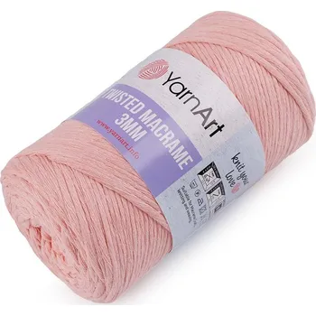 Příze Pletací příze Twisted Macrame 250 g - 10 (767) lososová světlá