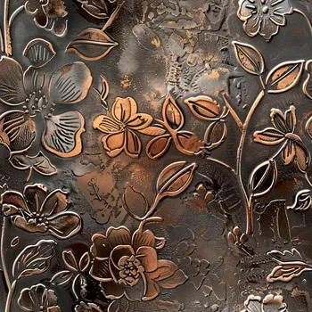 Úplet, Bronzové otisky květů (E) (Top kvalitní úplet Bella digitisk)