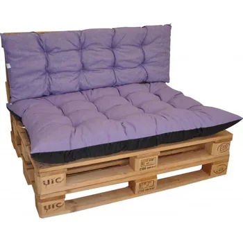 Podsedák Axin Trading s.r.o. Polstry na paletový nábytek sada Basic - látka fialový melír