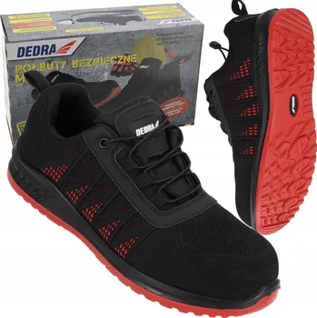 Pracovní obuv DEDRA PRACOVNÍ POLOBOTKY M8 BEZPEČNOSTNÍ OBUV S OCELOVOU ŠPIČKOU S1 SRC KOMPOZITNÍ VEL. 45