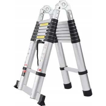 Žebřík Žebřík 5 m, skládací, lehký, se stabilizačním nosníkem