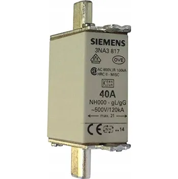 Topická vložka Siemens 500 V IP20 40 A