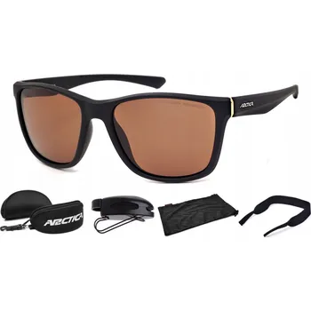 Sluneční brýle Sluneční brýle Arctica "nerd" černé polarizační UV-400 s pouzdro