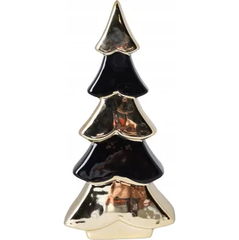Obraz KERAMICKÝ VÁNOČNÍ STROMEK ČERNO-ZLATÝ MALÝ