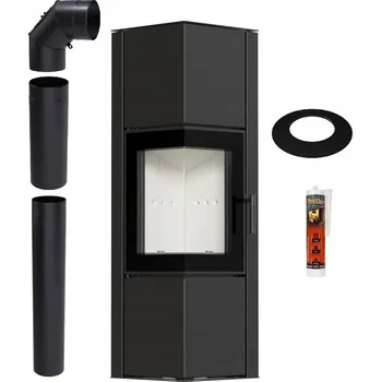 Krbová kamna Ocelová Kamna Ildnord 1432 x 438 x 438 cm