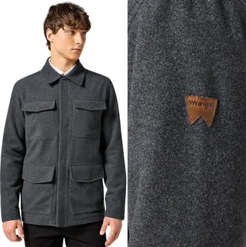 Moto bunda WRANGLER PŘECHODNÁ BUNDA ŠEDOČERNÁ MELANŽ 112357211 XL