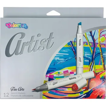 Fixy sada oboustranných fixů školní výbava pro Colorino 12 ks