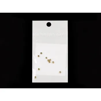 Zamačkávací rokajl kulatý z nerezové oceli Ø2,5 mm, barva 2 zlatá