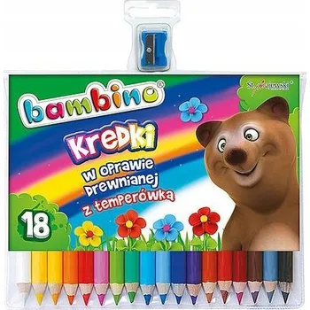 Pastelka Bambino pastelky, oboustranné, 18 pastelek, 36 barev + ořezávátko