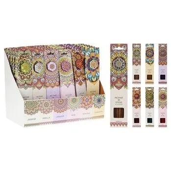 Vonná tyčinka Tyčinky vonné, 40ks, s korálkovým a zrcátkovým stojánkem, mix vůní a barev 306mm