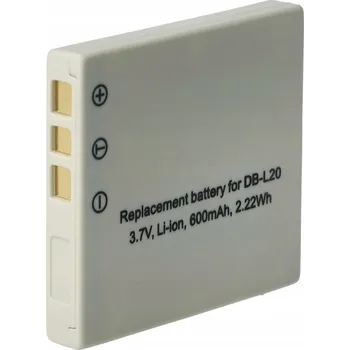 Baterie akumulátor pro fotoaparát Sanyo Xacti DMX-C1 DMX-CA65 DB-L20 600mAh